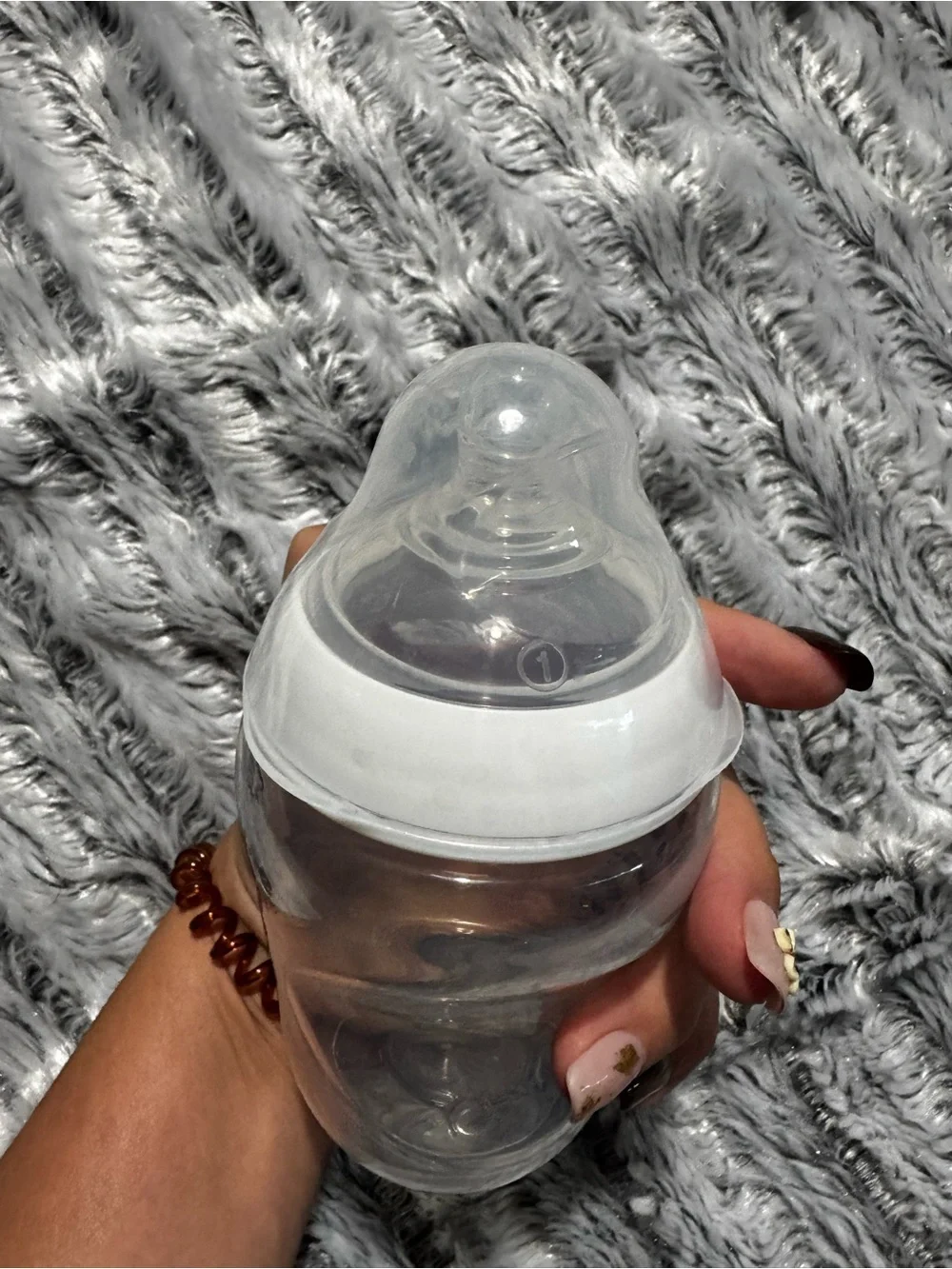 Pink Silicone Pacifier (4) and bottles (4)